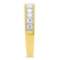 Nova Star® Yellow Gold 3/4ctw. 11 Lab Grown Diamonds Band Ring - image 3