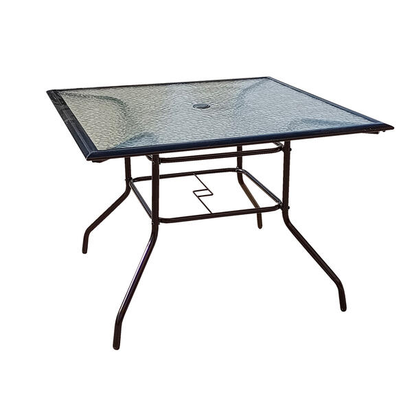 Square Dining Table with Center Umbrella Hole - image 