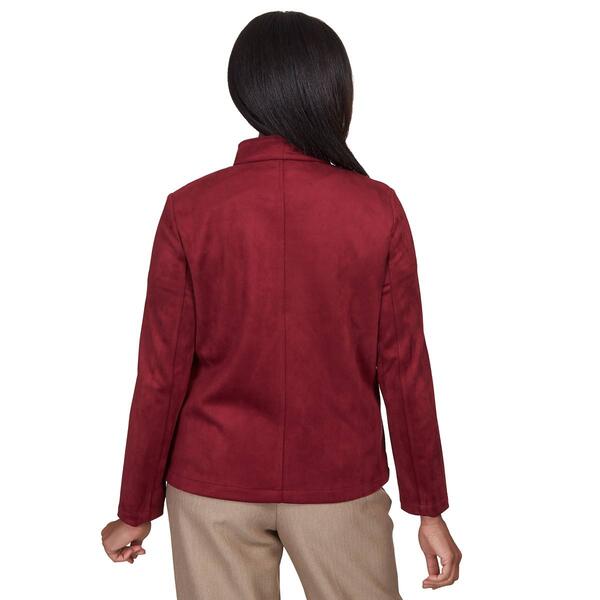 Womens Alfred Dunner Mulberry Street Suede Jacket - Boscov's