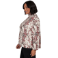 Plus Size Emaline Country Code Mock Neck Leopard Blouse - image 4