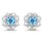 Enchanted by Disney Sterling Silver Jasmine Stud Earrings - image 1