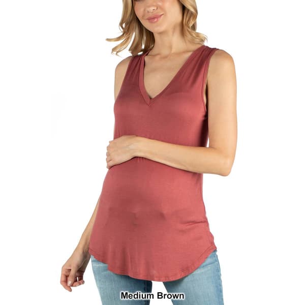 Womens 24/7 Comfort Apparel Maternity Tunic Tank Top