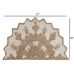 9th & Pike® Medallion Hand Woven Half Circle Area Rug