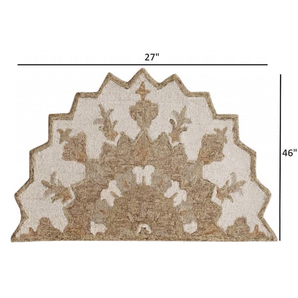 9th & Pike® Medallion Hand Woven Half Circle Area Rug