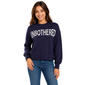 Juniors No Comment Unbothered Pullover Sweater- Peacoat - image 2
