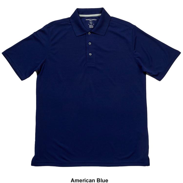Mens Cross &amp; Winsor Rice Stitch Polo