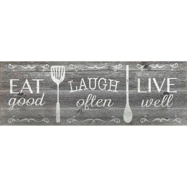 J&V Textiles Cloud Comfort Eat&#44; Laugh&#44; Live Kitchen Mat - image 