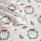 Martha Stewart Wreaths & Mistletoe Sheet Set - image 8