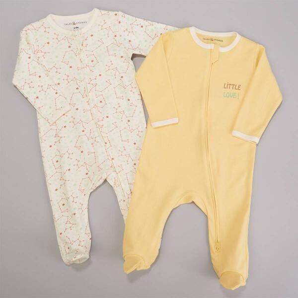 Baby Girl (6-9M) Tales &amp; Stories Lil Love Constellations Sleepers - image 