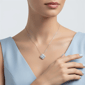 Saffron 2ctw. Moissanite Diamond Clover Flower Necklace - image 4