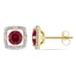 Gemstone Classics&#40;tm&#41; 10kt. Gold & Ruby Stud Earrings - image 1