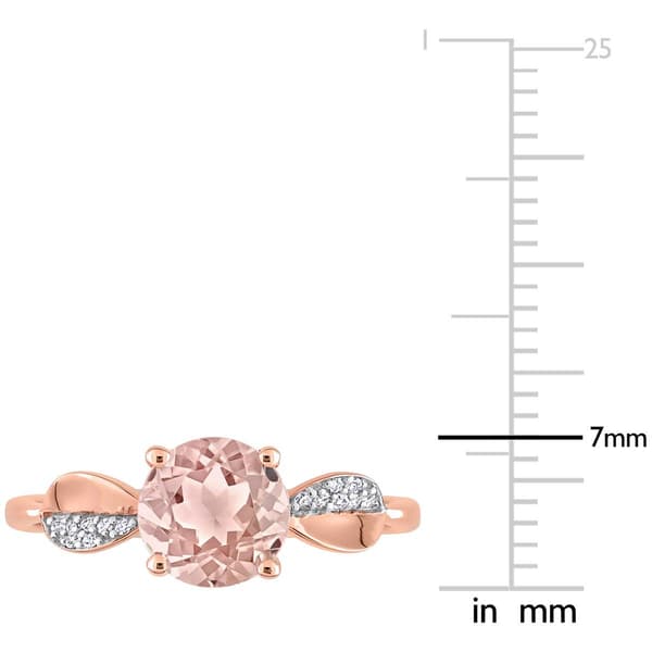 Gemstone Classics™ 10kt. Rose Gold Diamond Accent Ring