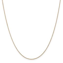 Gold Classics(tm) .75mm. Polished Cable Necklace w/Lobster