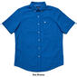 Mens Chaps Short Sleeve Plaid Stretch Easy Care Shirt - image 3