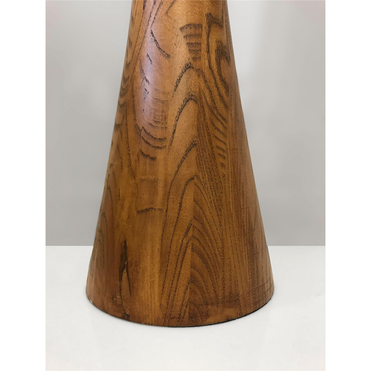 HomeRoots 68in. Brown And White Solid Wood Novelty Floor Lamp