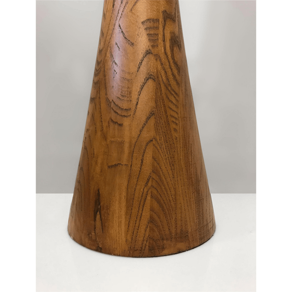 HomeRoots 68in. Brown And White Solid Wood Novelty Floor Lamp