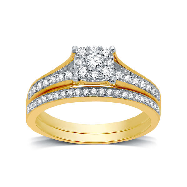 Nova Star&#40;R&#41; 10kt Gold 1/2ctw Lab Grown Diamond Princess Bridal Set - image 