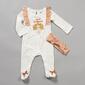 Baby Girl &#40;3-9M&#41; Baby Essentials&#40;R&#41; Thanksgiving Footie w/Headband - image 1