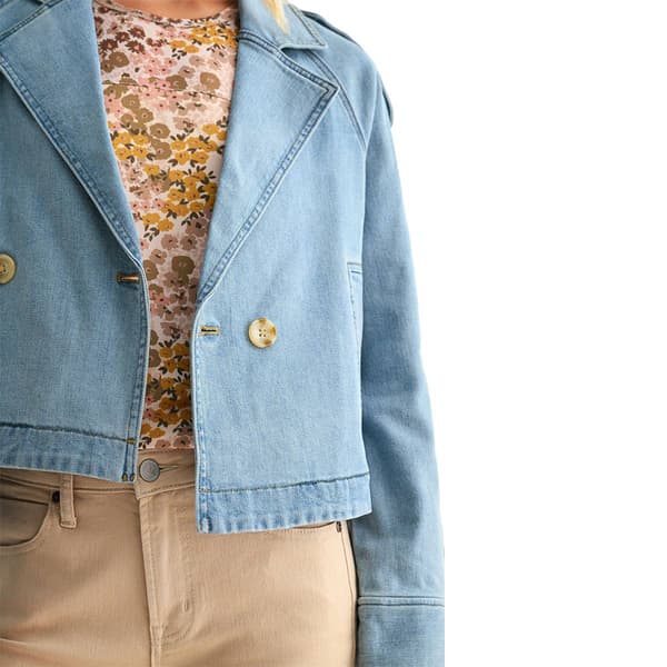 Womens CITY BLUES Cropped Denim Jacket