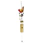 Alpine Solar Orange Butterfly Wind Chime w/ LED Lights - image 1