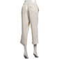 Womens Per Se Drawstring Waist Wide Leg Stripe Linen Capris - image 2