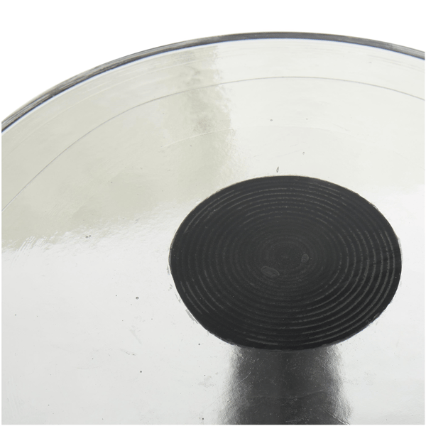 9th & Pike® Modern Black Aluminum Metal Accent Table