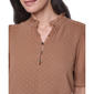 Womens Tommy Hilfiger Elbow Sleeve Heart Clip Dot Blouse - image 4