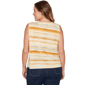 Plus Size Emaline Limoncello Sunrise Spaced Dye Stripe Tank Top - image 2