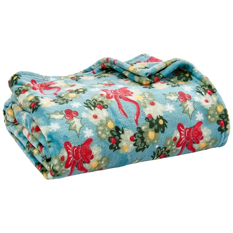 Ashley Cooper™ Welcoming Wreath Plush Throw