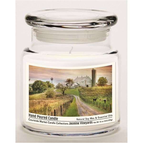 Courtside Market(R) Country Road 16oz. Jasmine Vineyards Jar Candle - image 