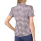 Womens Cece Short Sleeve Ruffle V Neck Diamond Blouse - image 2