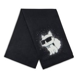 Womens Karl Lagerfeld Cozy Cat Scarf