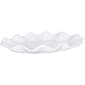Home Essentials 16in. Pure White Oval Ruffle Platter - image 1