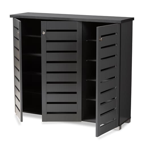 Baxton Studio Adalwin Shoe Storage Cabinet