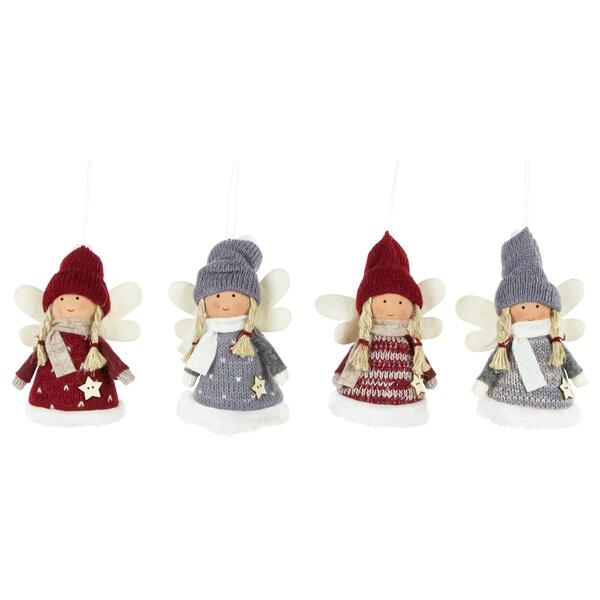 Northlight Seasonal Plush Christmas Ornaments - Set of 4 - image 