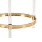 9th & Pike&#174; Round Gold Metal And Acrylic Accent Table - image 4