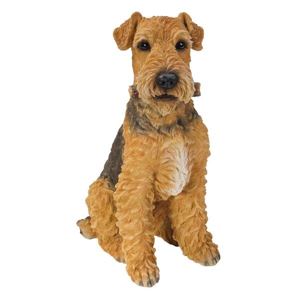 Hi-Line Gift Airedale Terrier Garden Statue - image 