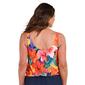 Womens Maxine Hibiscus Honey Blouson Tankini Swim Top - image 2
