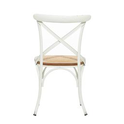 9th & Pike® White Metal Farmhouse Dining Chairs