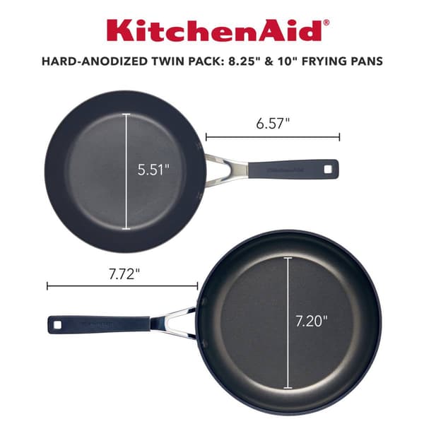 KitchenAid&#174; Hard-Anodized Nonstick 2pc. Frying Pan Set