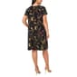 Plus Size MSK Short Sleeve Grommet Shift Trim Dress - image 4