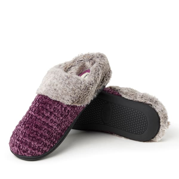 Womens Dearfoams(R) Cani Chenille Clog Slippers - image 