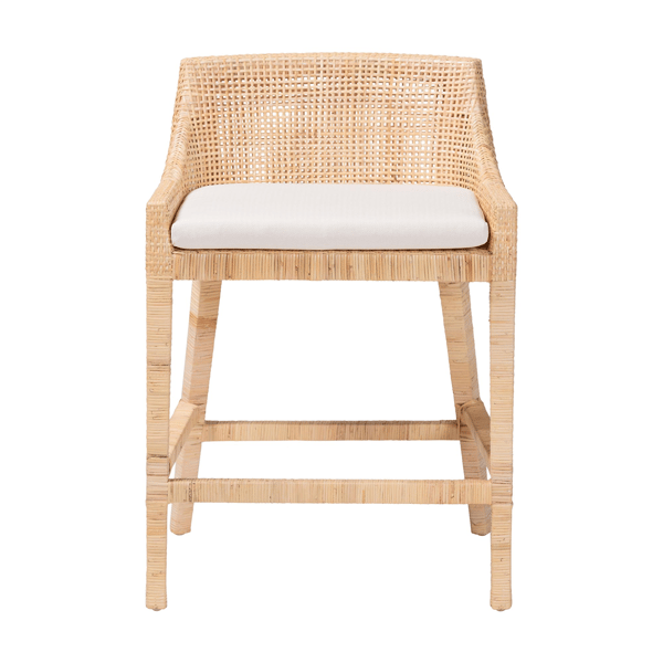 bali & pari Beata Natural Rattan Counter Stool