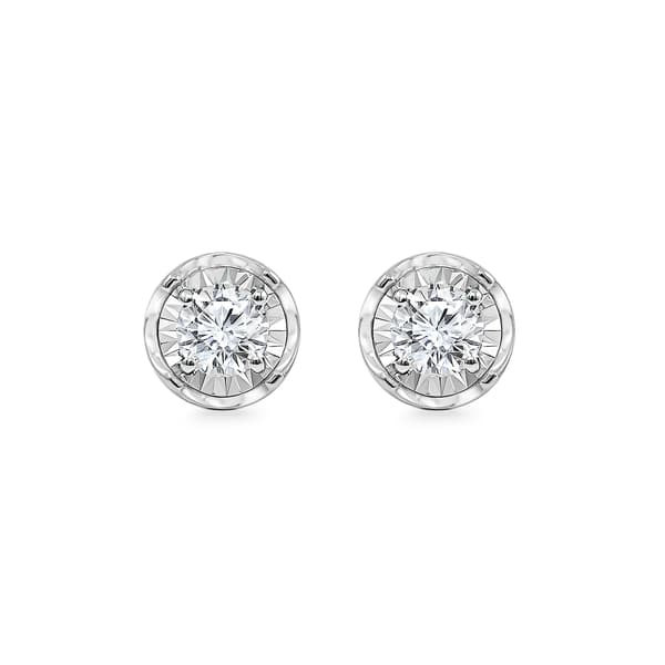 Nova Star® 1/2ctw. Silver Lab Grown Diamond Stud Earrings