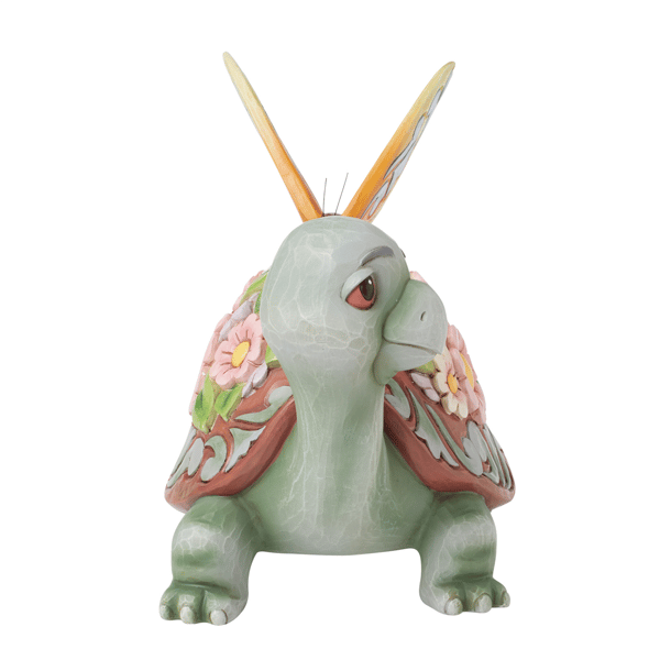 Jim Shore Heartwood Creek Turtle Flowers and Butterfly Figurine