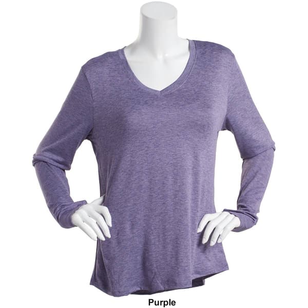 Womens RBX V-Neck Long Sleeve Tee