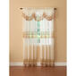 Vintage Macrame Trim Crescent Valance - 58x18 - image 1