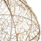 Northlight Seasonal 12in. Lighted Gold LED Wire Ball D&#233;cor - image 4