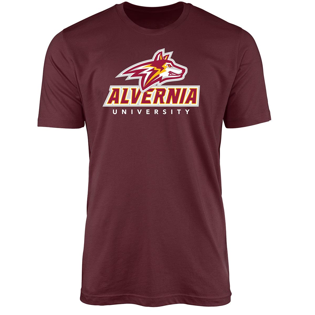 Mens Old Varsity Alvernia University Pride Mascot College...