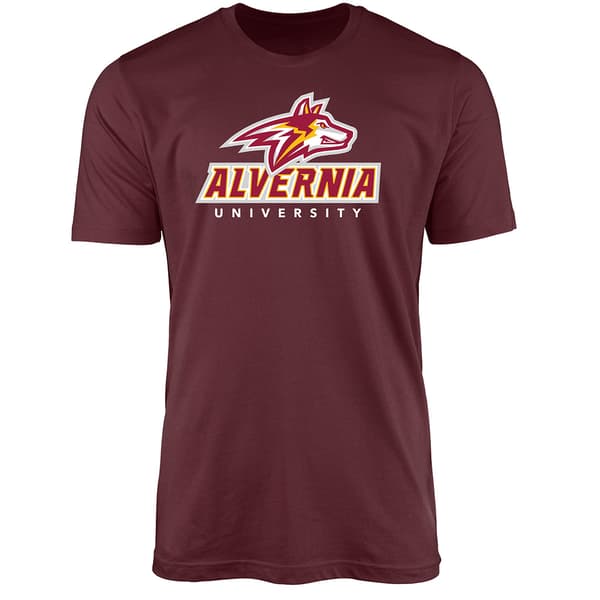 Mens Old Varsity Alvernia University Pride Mascot College Tee - image 